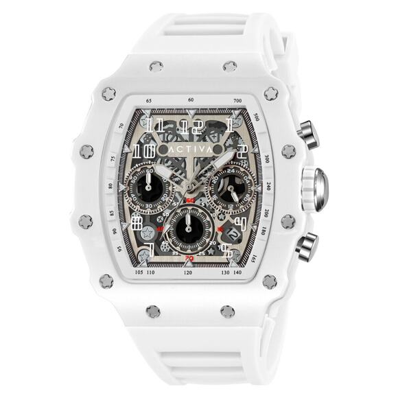Activa Circuit X Invicta 44.3mm w/ Skeleton Dial PC Case Material White Watch - Picture 1 of 1